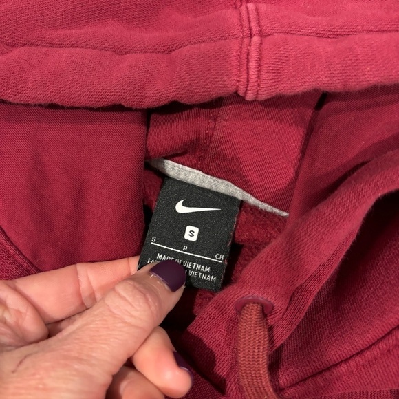 Nike Club Fleece Women's Training Hoodie In Team Cardinal Size Small - Picture 6 of 11